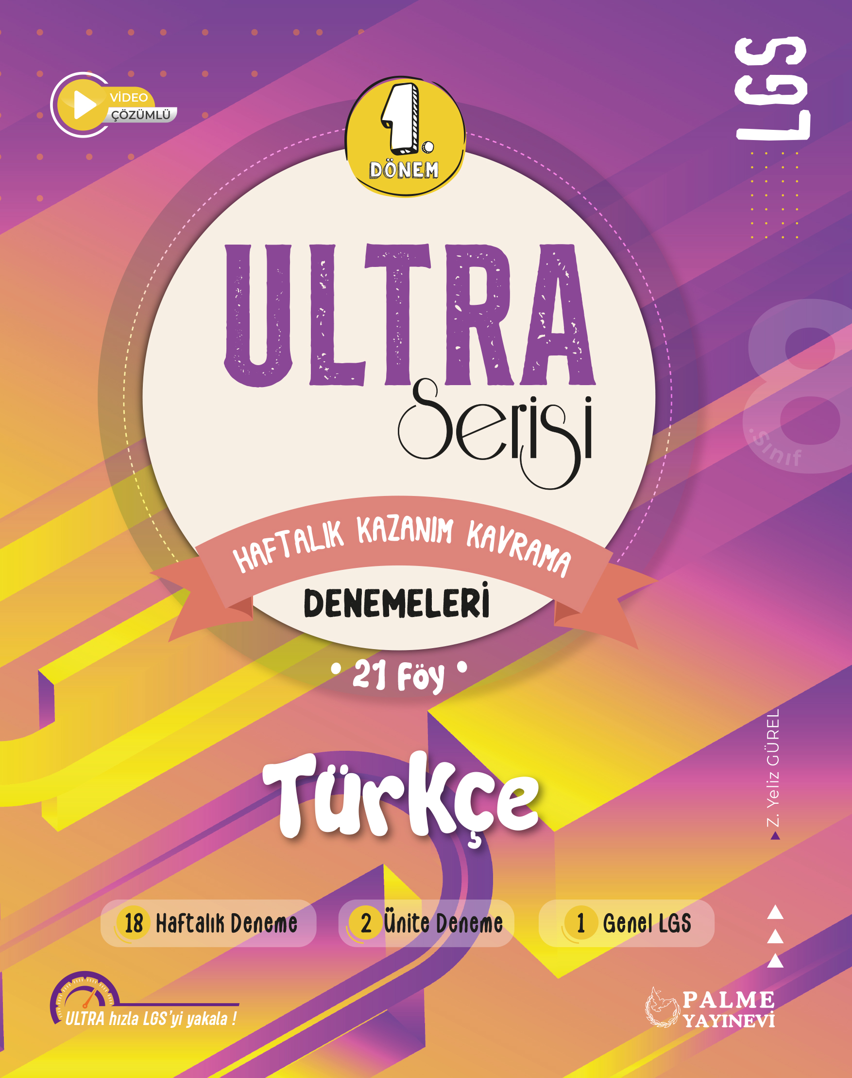 Ultra Serı̇Sı̇ 1. DöNem Haftalık Kazanım Kavrama Denemelerı̇-TüRKÇE kapak görseli